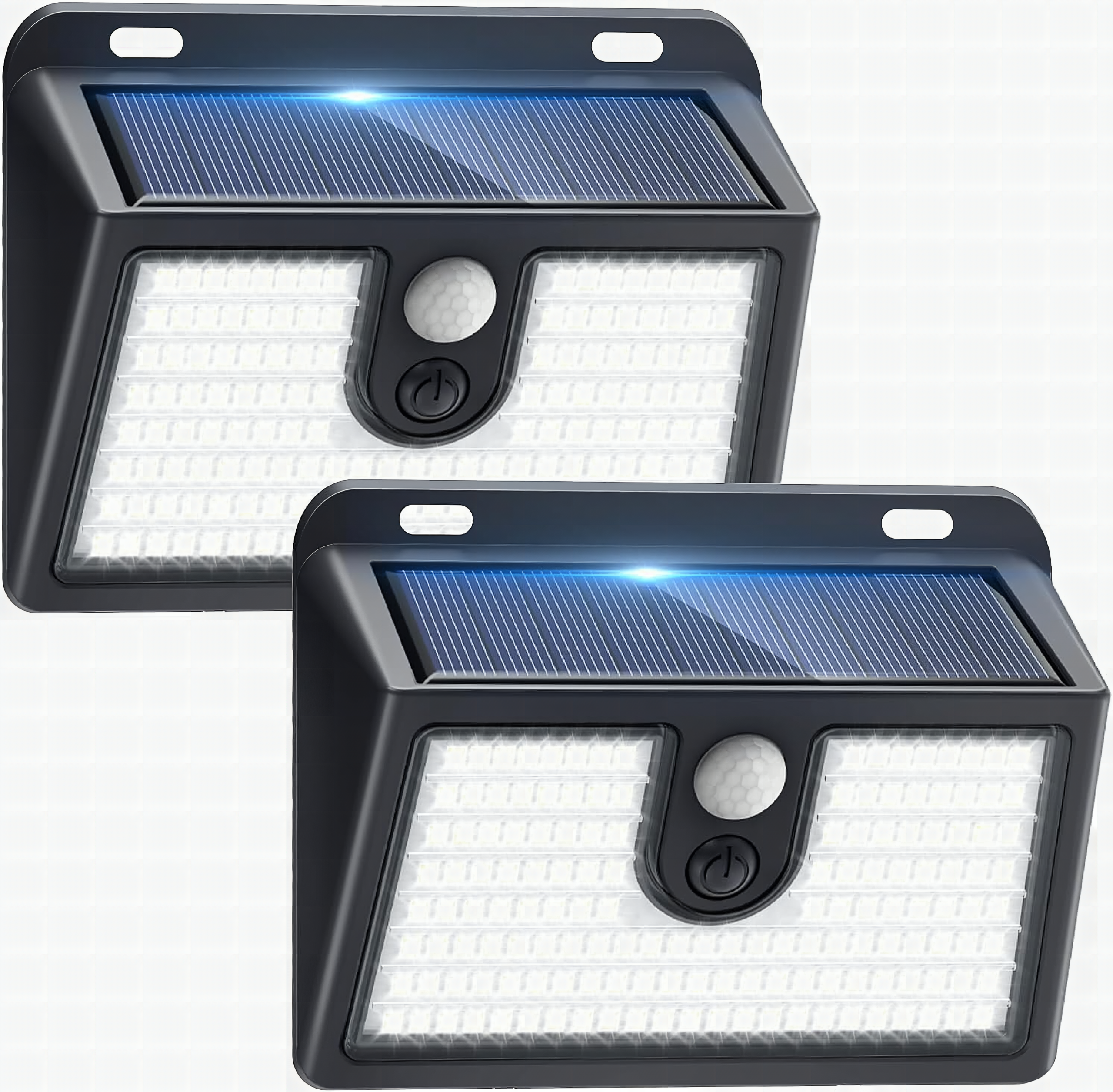 [2 Packs] Solar Motion Sensor Outdoor Lights, Super Bright Solar Lights Outdoor Waterproof, 3 Lighting Modes Security Wa