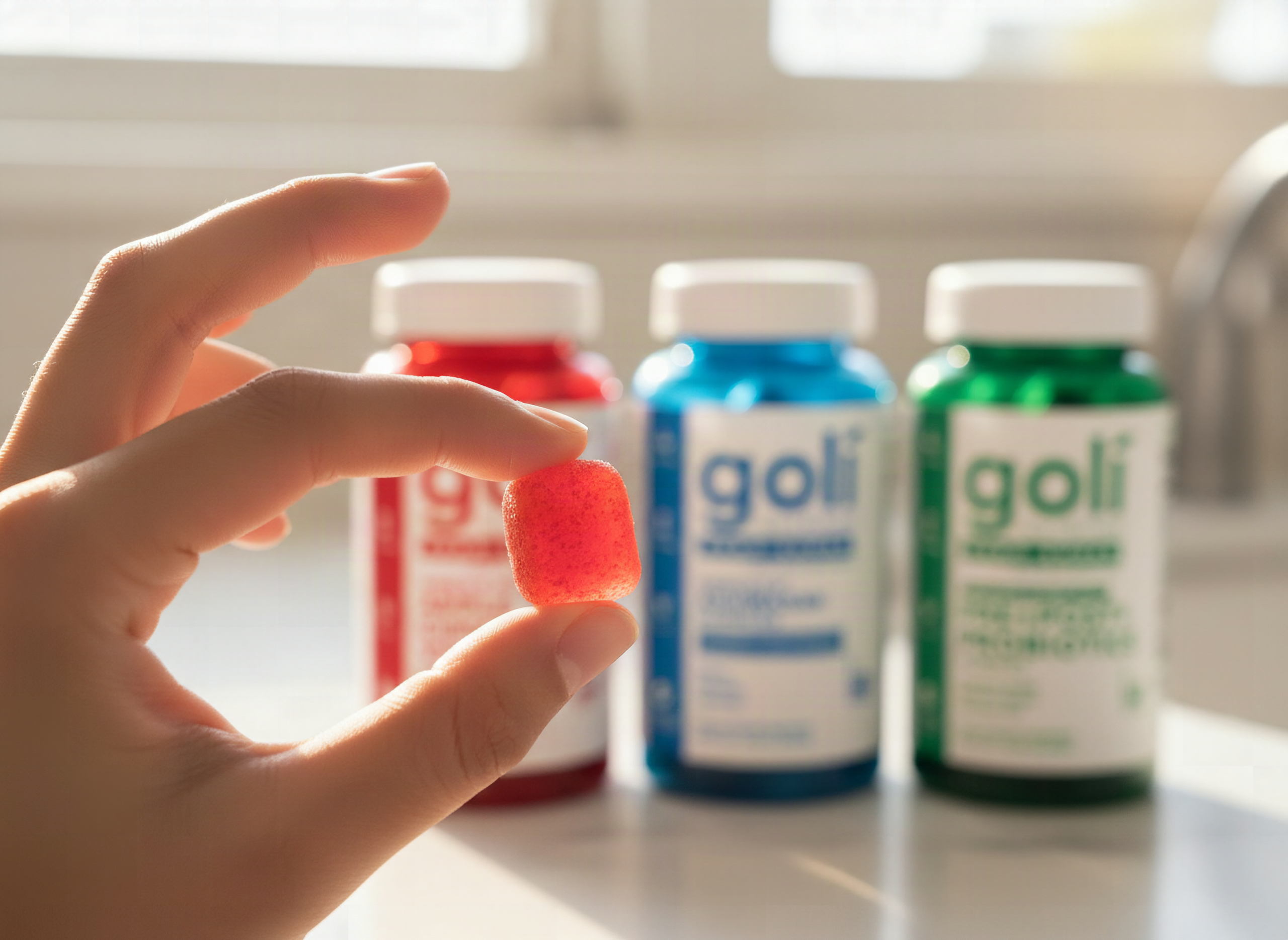 Goli Zero Sugar Trio - World's First 3-in-1 Pre, Post, Probiotic, Apple Cider Vinegar with Vitamin B12 and Probiotics, A