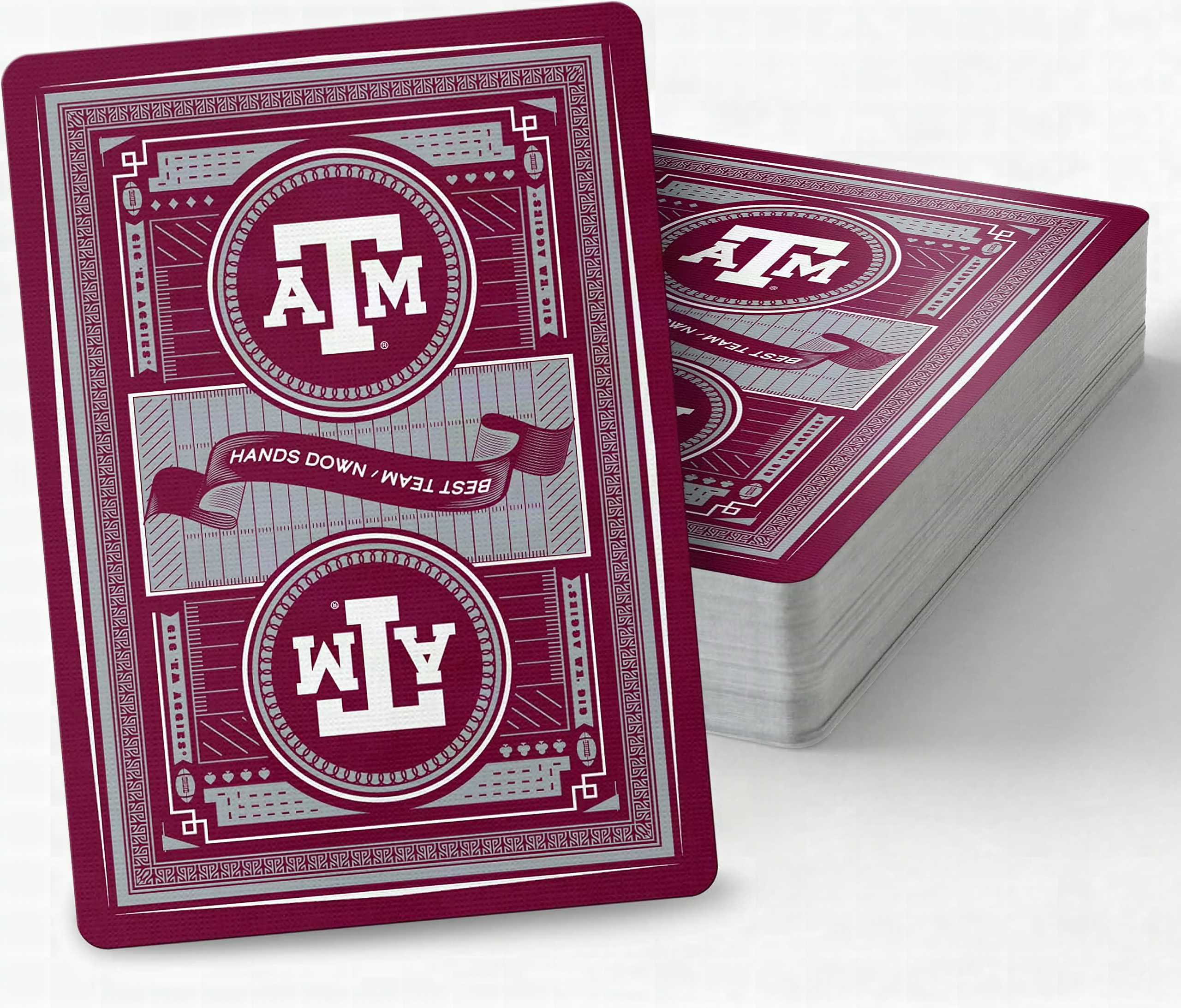 YouTheFan NCAA Officially-Licensed Playing Cards - Original Artwork on All face Cards and Jokers - Team’s Official Color